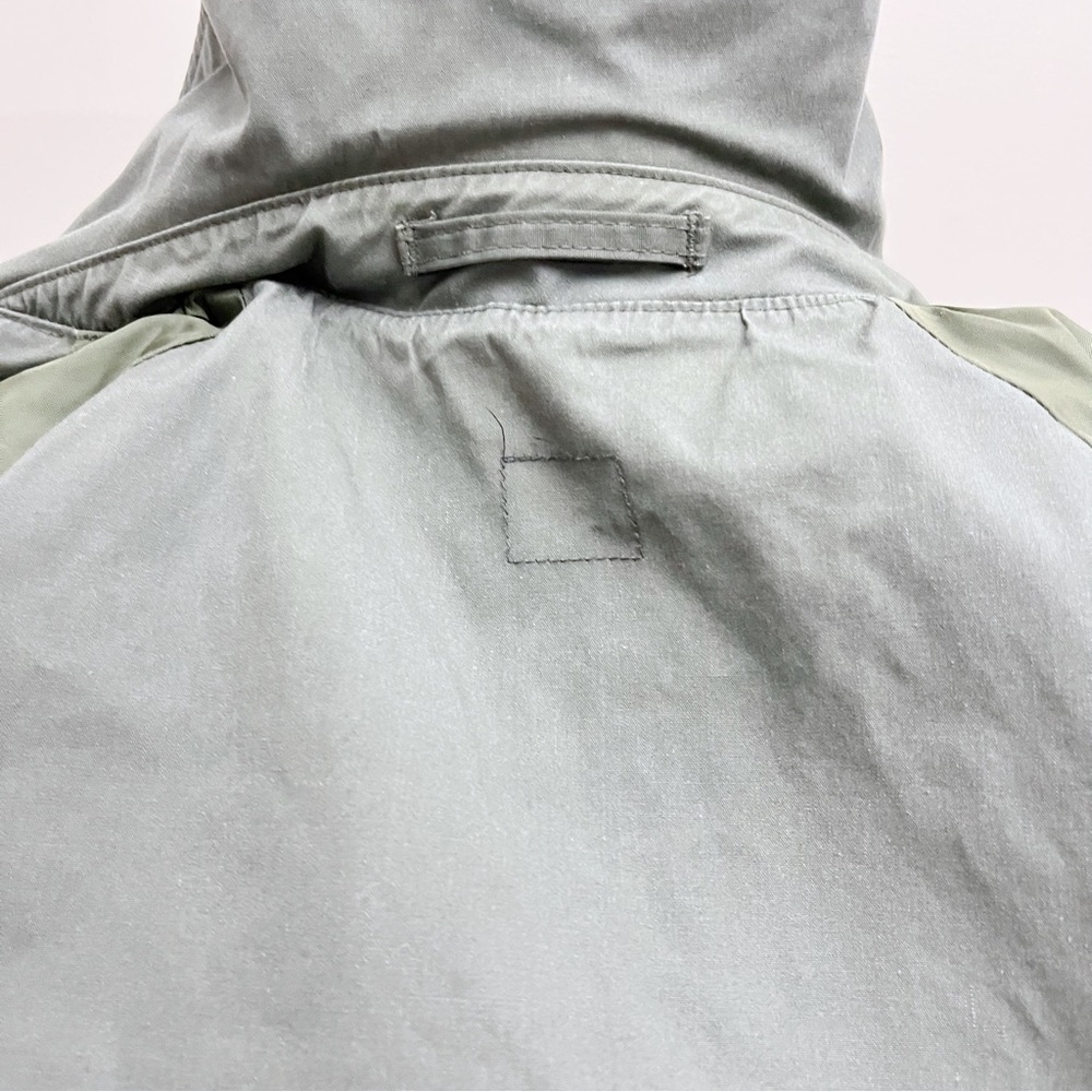 Vintage America Army Green Utility Belted Waist Double Button Trench Coat 42R - Picture 12 of 14